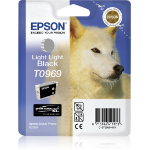 Epson C13T09694010/T0969 Ink cartridge light light black, 6.07K pages 11.4ml for Epson Stylus Photo R 2880