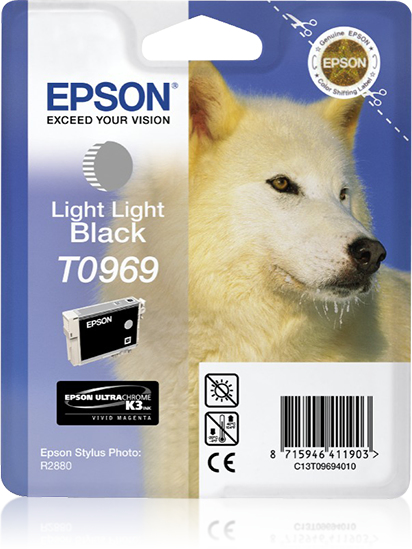 Image of Epson C13T09694010/T0969 Ink cartridge light light black, 6.07K...