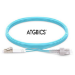 ATGBICS LC-SC OM4 Fibre Patch Cable Multimode Duplex Aqua 15m