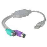 Cablenet USB Type A Male - PS2 x 2 Female