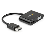 StarTech.com DP2VGAHD20 video cable adapter DisplayPort HDMI + VGA (D-Sub) Black
