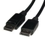 Videk DisplayPort v1.2 Plug to Plug Cable Black 2Mtr -