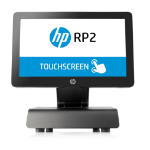 HP RP2 2000 All-in-One 2 GHz J1900 35.6 cm (14") Touchscreen Black