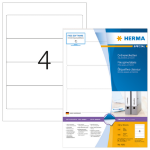 HERMA File labels A4 192x59 mm white paper matt opaque 400 pcs.