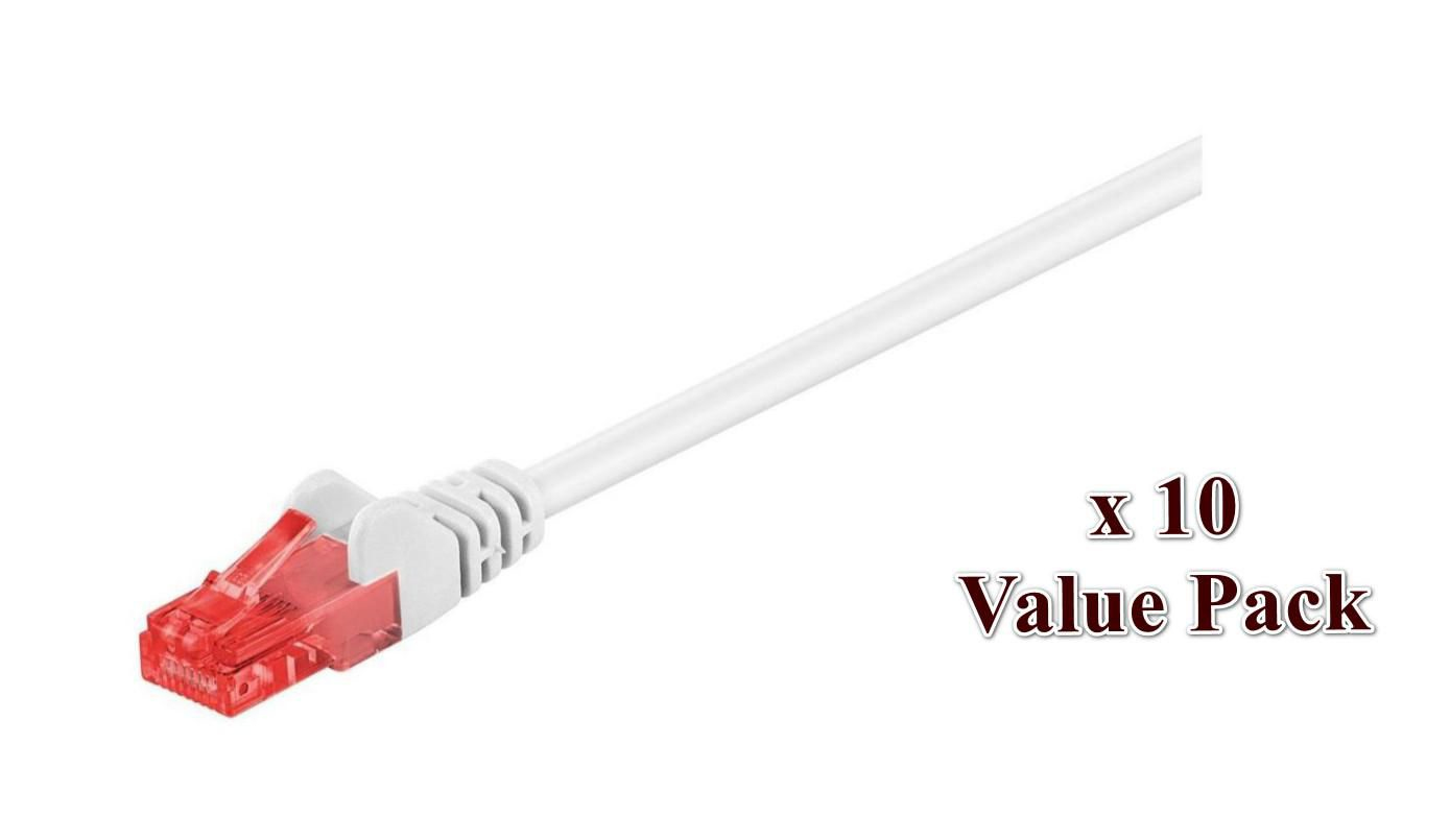 Microconnect V-UTP610WVP networking cable White 10 m Cat6 U/UTP (UTP)