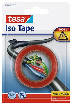 Image of TESA Insulating Tape - 1 pc(s) - Red - PVC - 6 V - Blister - IEC...