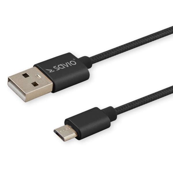 Savio CL-129 USB cable USB 2.0 2 m USB A USB C Black