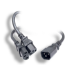 Monoprice 41095 power cable Black 35.8" (0.91 m) C14 coupler 2 x C13 coupler