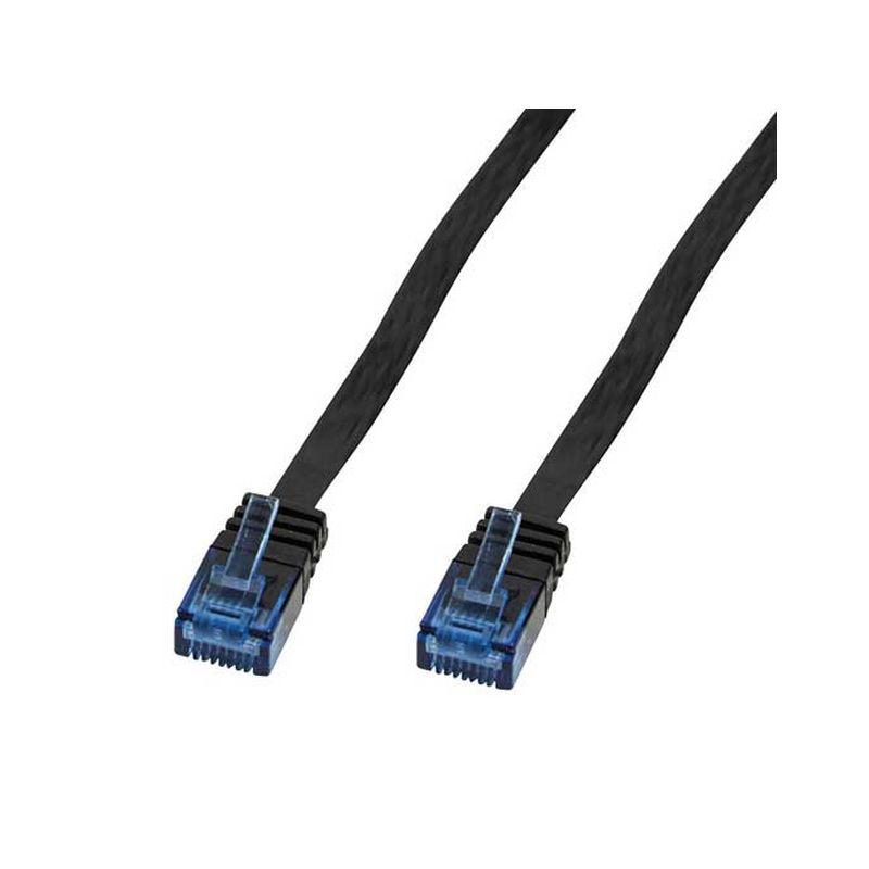 Image of FDL 10M CAT.5e FLAT PATCH CABLE - BLACK