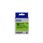 Epson Fluorescent Tape - LK-5GBF Fluor Blk/Green 18/9