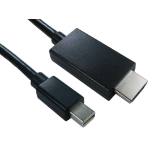 Cables Direct Mini DP/HDMI 2m Mini DisplayPort Black