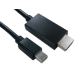 Cables Direct Mini DP/HDMI 2m Mini DisplayPort Black