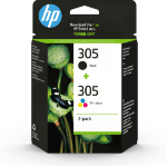 HP 6ZD17AE/305 Printhead cartridge multi pack black + color, 2x120 pages 4ml 120pg + 100pg Pack=2 for HP DeskJet 2710/e/Envy 6020/Envy 6020 e