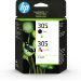 HP 6ZD17AE/305 Printhead cartridge multi pack black + color, 2x120 pages 4ml 120pg + 100pg Pack=2 for HP DeskJet 2710/e/Envy 6020/Envy 6020 e