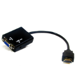 Weltron 91-733 video cable adapter 5.91" (0.15 m) HDMI Type A (Standard) VGA (D-Sub) + 3.5mm Black