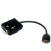 Weltron 91-733 video cable adapter 5.91" (0.15 m) HDMI Type A (Standard) VGA (D-Sub) + 3.5mm Black