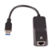 V7 Adattatore Ethernet Gigabit nero da USB 3.0 A maschio a RJ45 femmina
