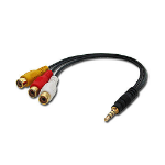 Lindy AV Adapter Cable - Stereo and Composite Video