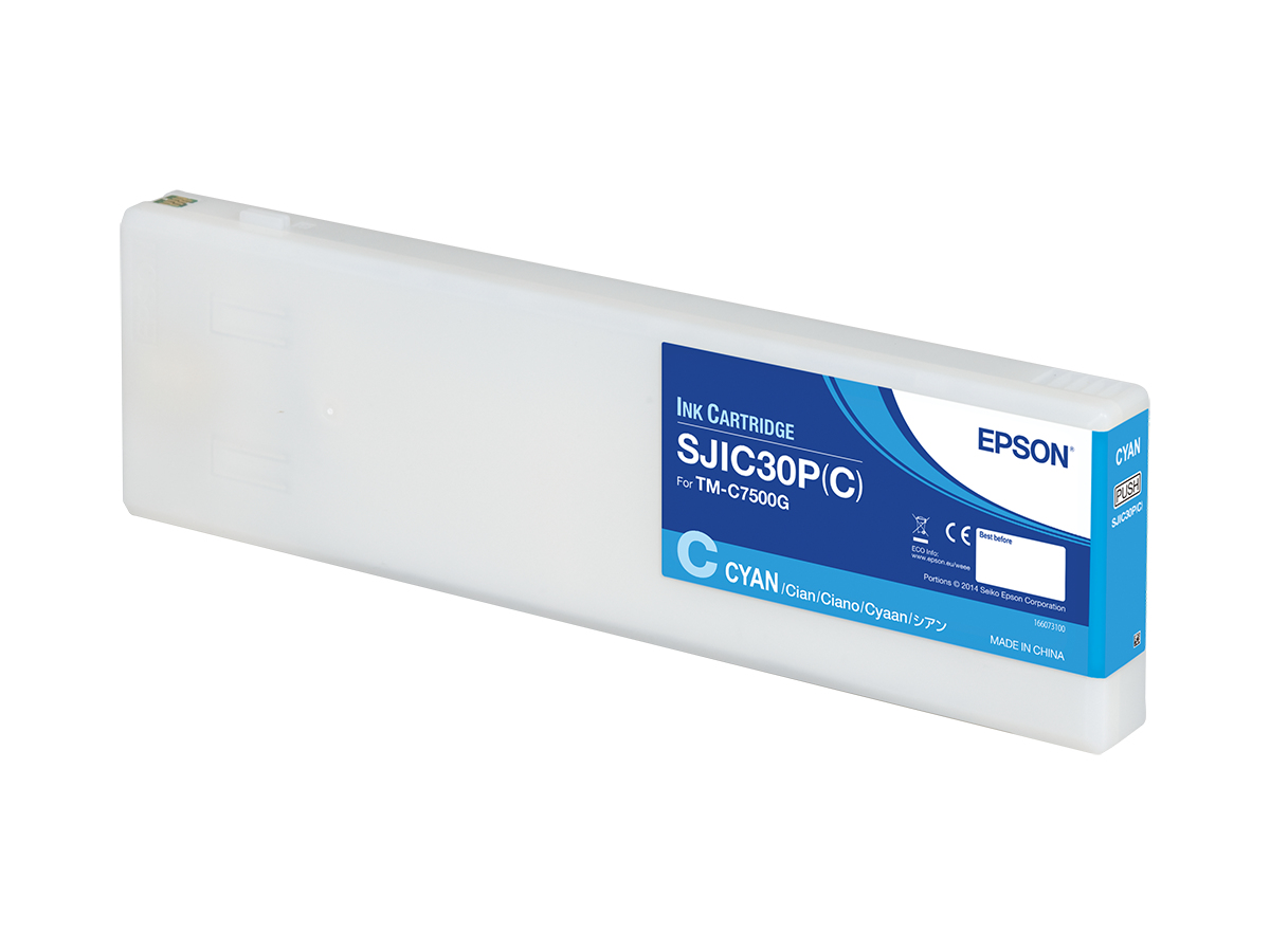 Image of Epson C33S020640/SJIC-30-P-C Ink cartridge cyan 294,3ml for Epson...
