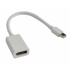 Astrotek Mini DisplayPort - DisplayPort M/F 0.2m White