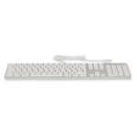 LMP 20367 keyboard USB Swiss Silver, White