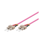 Alcasa 15m SC-SC Glasvezel kabel OM4 Violet