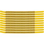 Brady SCNG-18-E cable marker Black, Yellow Nylon 300 pc(s)