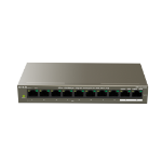 Tenda TEF1110P-8-102W network switch Unmanaged Fast Ethernet (10/100) Power over Ethernet (PoE) Grey