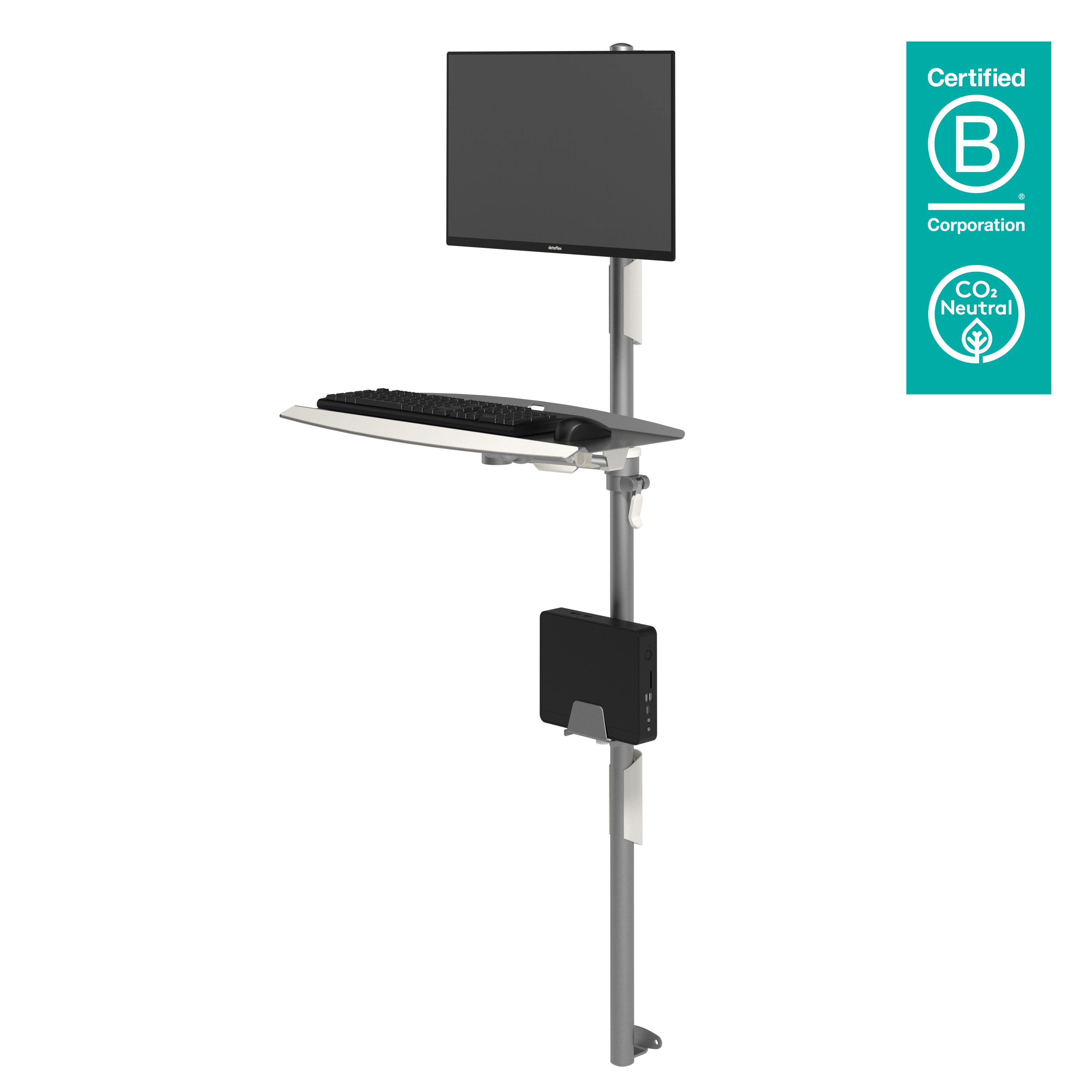 Image of Dataflex Viewmate workstation - wall 732