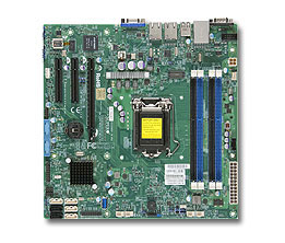 Supermicro X10SLM-F Intel® C224 LGA 1150 (Socket H3) micro ATX