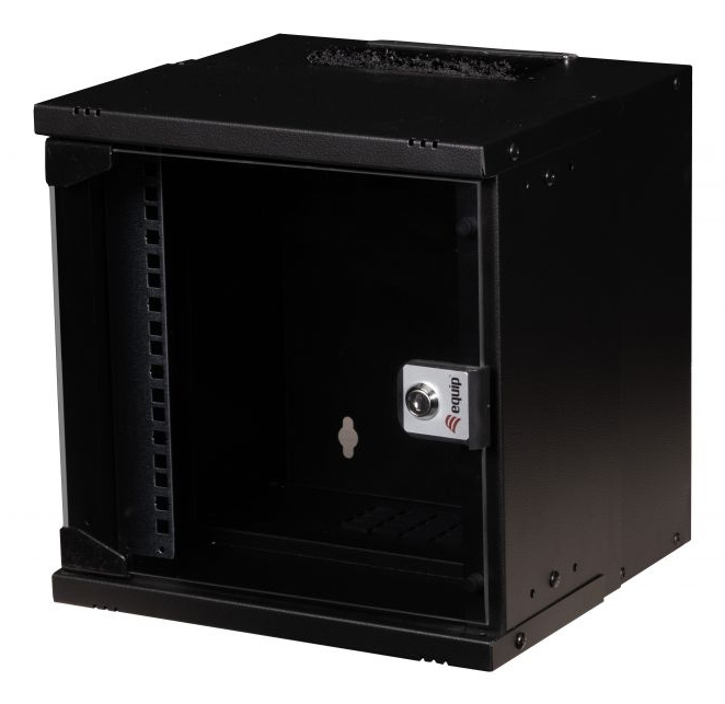 EWM-06-3030-B rack cabinet 6U Wall mounted rack Black