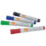 Nobo GLASS WHITEBD MARKER AST PK4