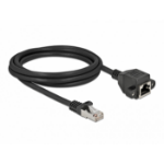 DeLOCK 87001 netwerkkabel Zwart 2 m Cat6a S/FTP (S-STP)