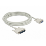 DeLOCK Serial Cable D-Sub 25 male to D-Sub 9 female 5 m