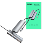 PREVO 501R notebook dock/port replicator Wired USB 3.2 Gen 1 (3.1 Gen 1) Type-C Silver