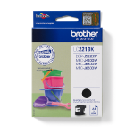 Brother LC-221BK Ink cartridge black, 260 pages ISO/IEC 24711 7,1ml for Brother DCP-J 562