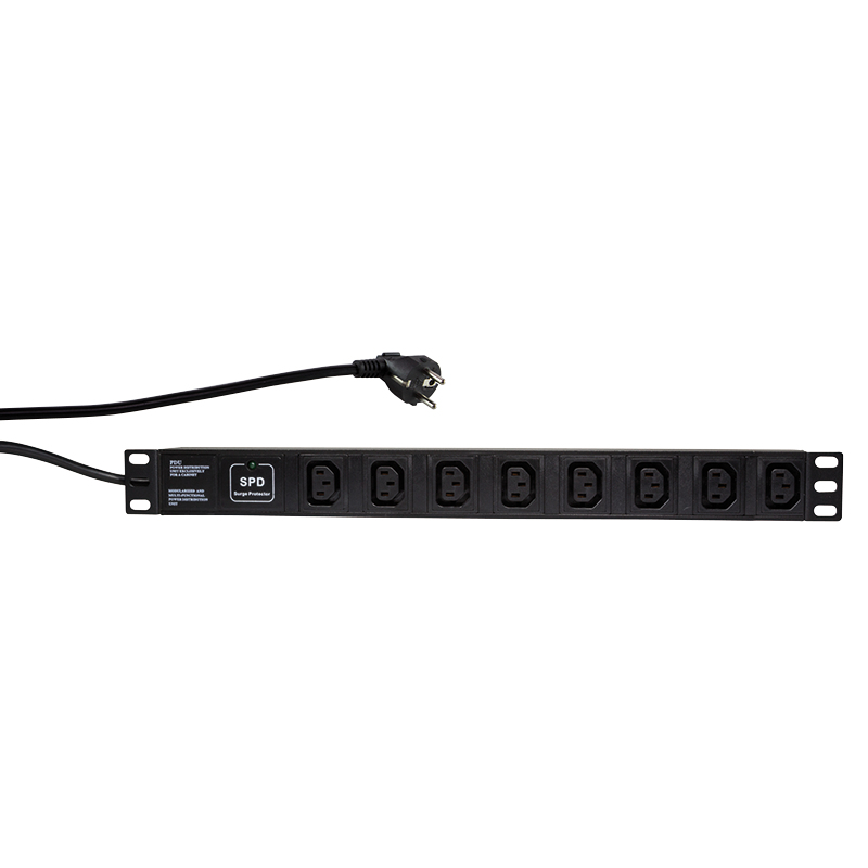 LogiLink PDU8A01 power distribution unit (PDU) 1U Black 8 AC outlet(s)