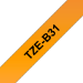 Brother TZE-B31 DirectLabel black on orange Laminat 12mm x 5m for Brother P-Touch TZ 3.5-18mm/6-12mm/6-18mm/6-24mm/6-36mm