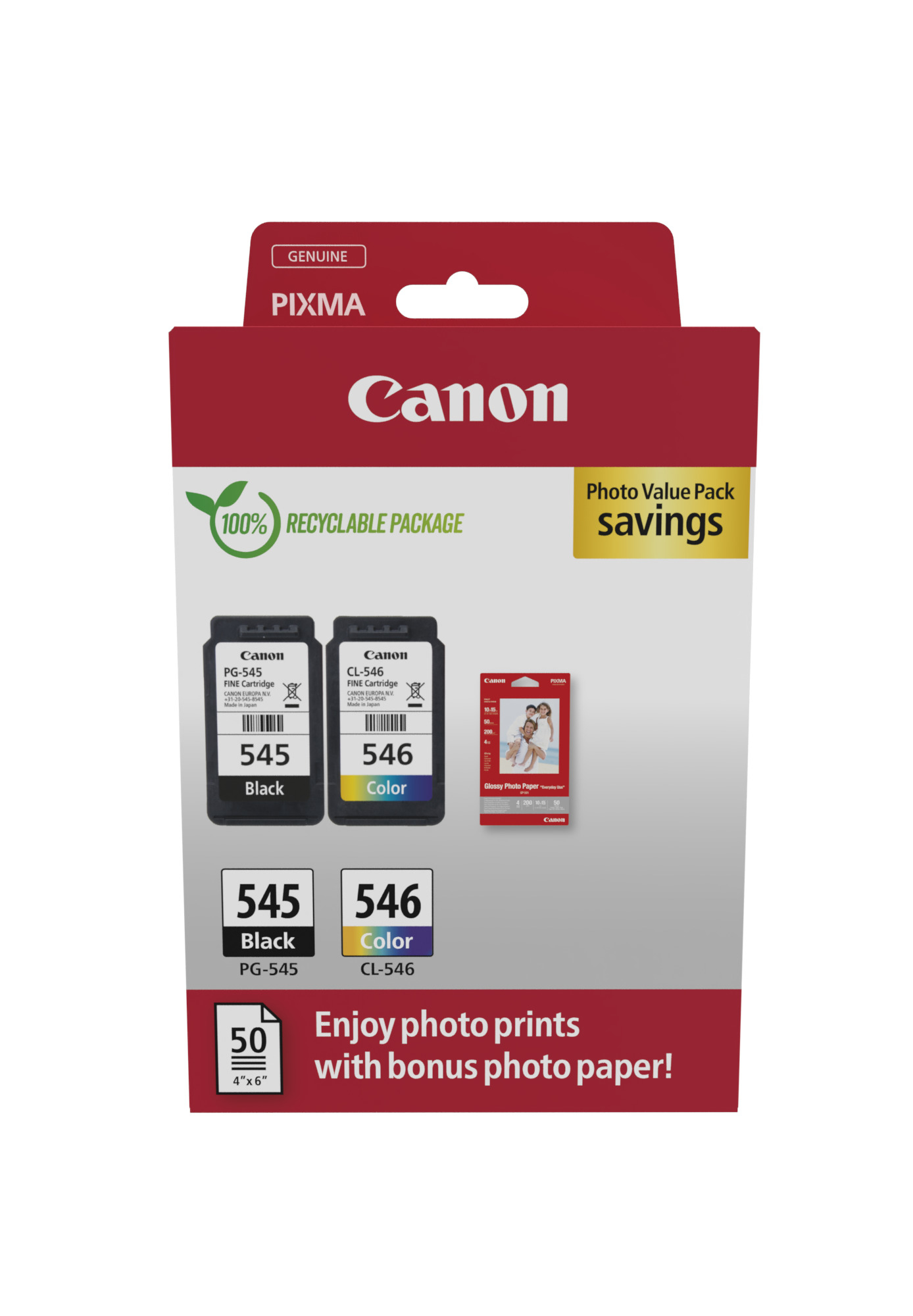 Canon 8287B008/PG-545+CL-546 Printhead cartridge multi pack black...