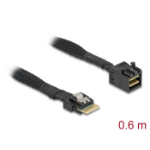 DeLOCK 86092 Serial Attached SCSI (SAS)-kabel 0,6 m Zwart