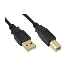 Image of Microconnect 3m USB2.0 A-B M-M USB cable USB A USB B Black