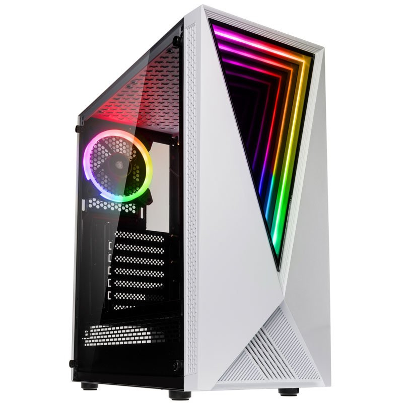 Image of Kolink VOID WHITE computer case Midi Tower Black, White