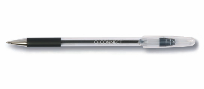 Q-CONNECT+KF02457+ballpoint+pen+Black+Stick+ballpoint+pen+Medium+20+pc%28s%29