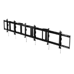 Peerless DS-MBZ947L-3X1 signage display mount 121.9 cm (48") Black