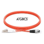 ATGBICS LC-FC OM2, Fibre Optic Cable, Multimode, Duplex, Orange, 3m