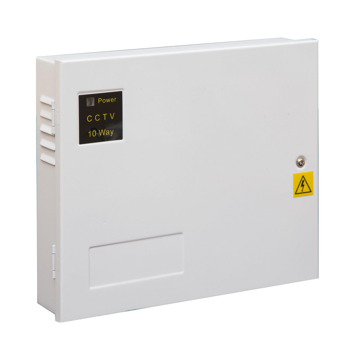 12VDC, 10Amp, 10 Output CCTV  Power Supply Unit with  Indicators - Hinged Lid thumbnail