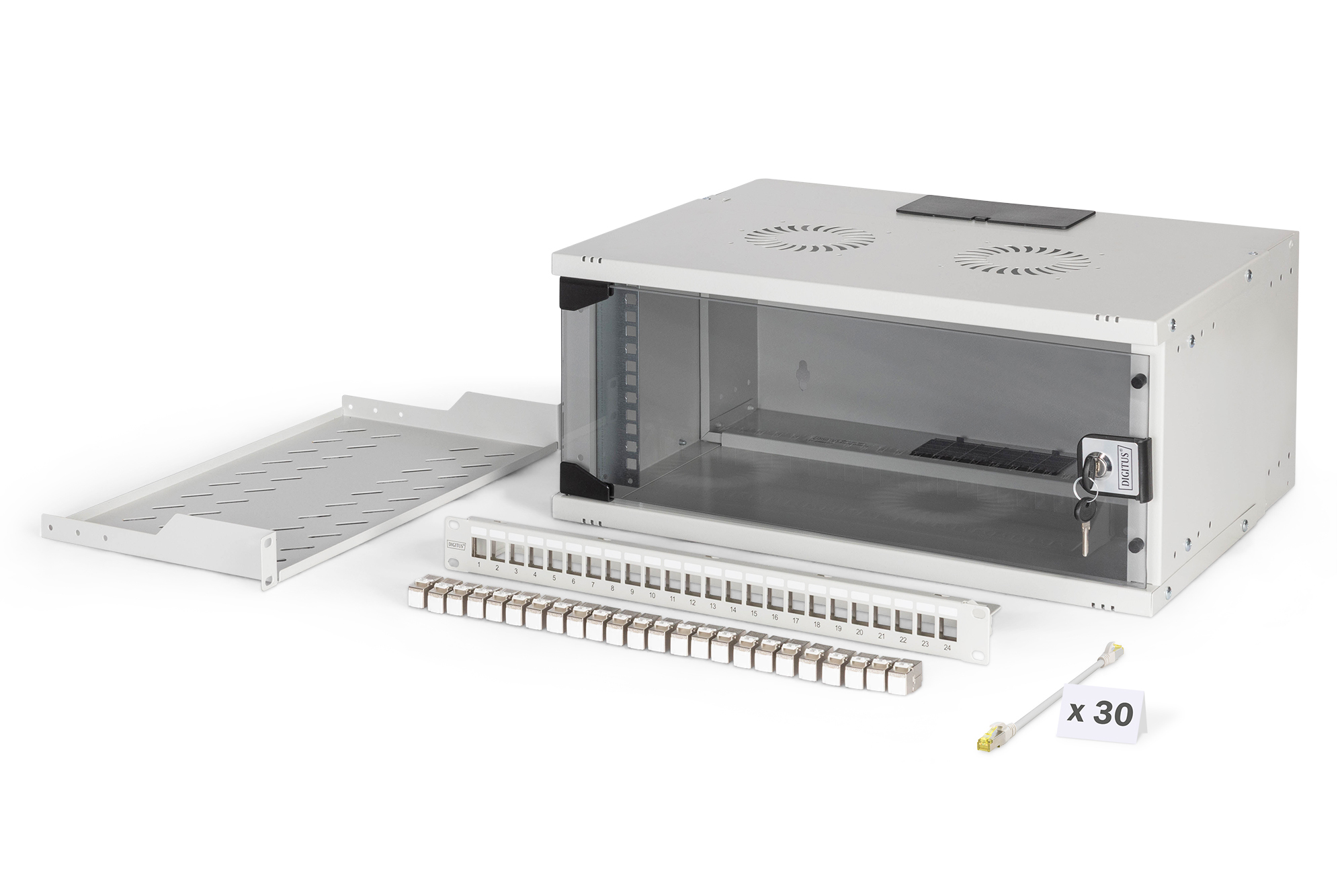 Digitus SOHO Pro network set, 483 mm (19") - 4U, 540 x 400 mm (W x D)