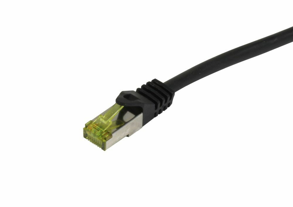 EU Product - Patchkabel RJ45 CAT6A 500Mhz schwarz S-STP S/FTP PUR Indoor/Outdoor/Indu - Cable - Network thumbnail