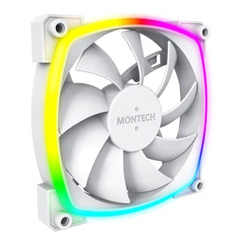 Image of MONTECH AX120 PWM ARGB Lüfter - 120mm weiß - Case Fan
