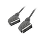 Lanberg CA-EUEU-10CC-0018-BK SCART cable 1.8 m SCART (21-pin) Black